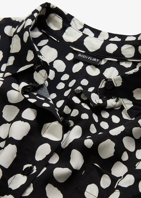 Chemisier long imprimé en viscose fluide, bonprix