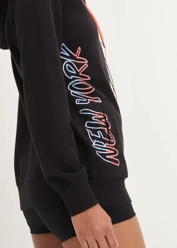 Kapuzen-Sweatjacke aus reiner Baumwolle, bonprix