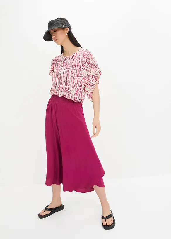 Jupe-culotte longueur mollet en viscose, bonprix