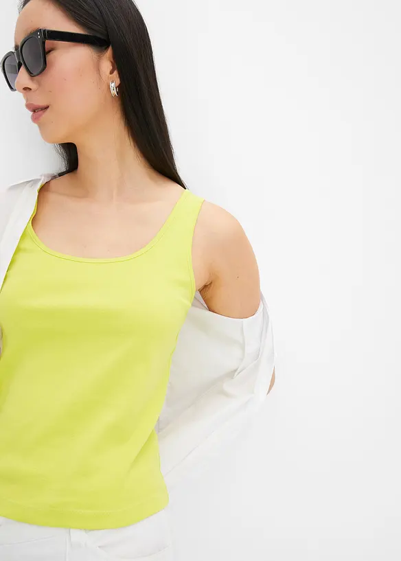 Top côtelé 100% coton, bonprix