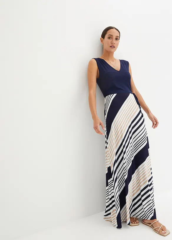 Robe longue en viscose extensible, bonprix