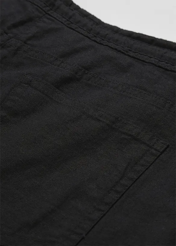 Pantalon large en lin mélangé, bonprix