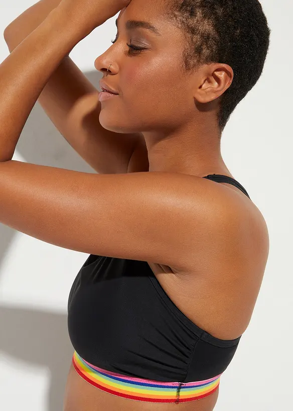 Haut de maillot brassière, maintien léger, bonprix