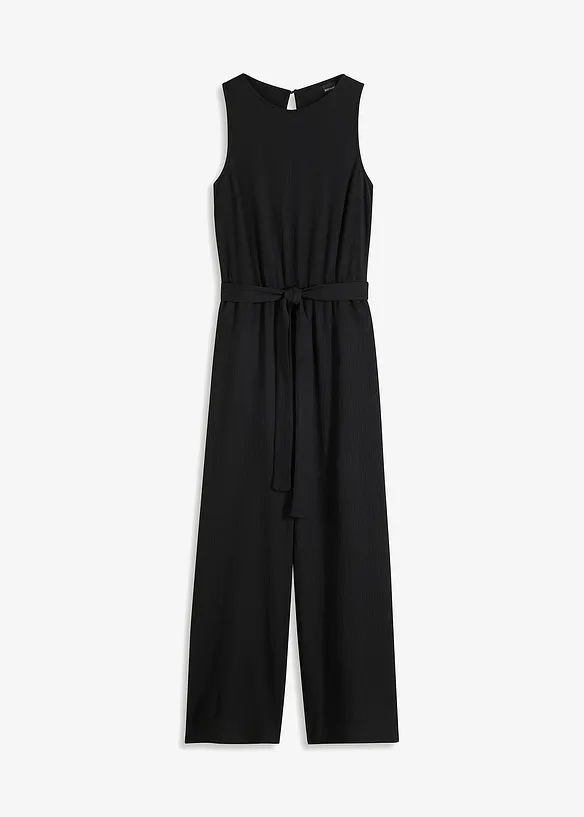Combinaison en crêpe jersey texturé, bonprix