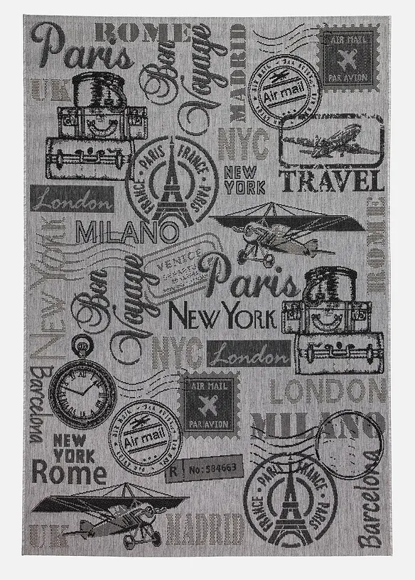 Tapis motif nostalgique, intérieur et extérieur, bonprix