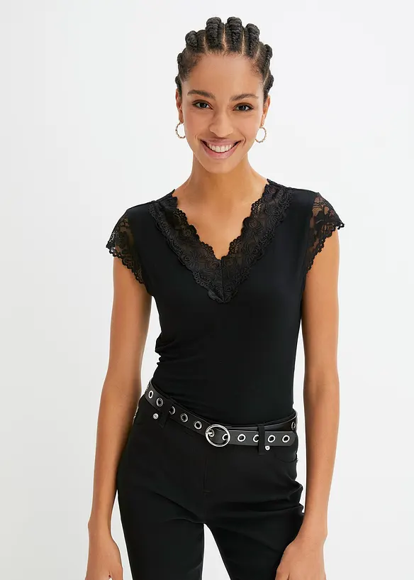 T-shirt en viscose mélangée, bonprix