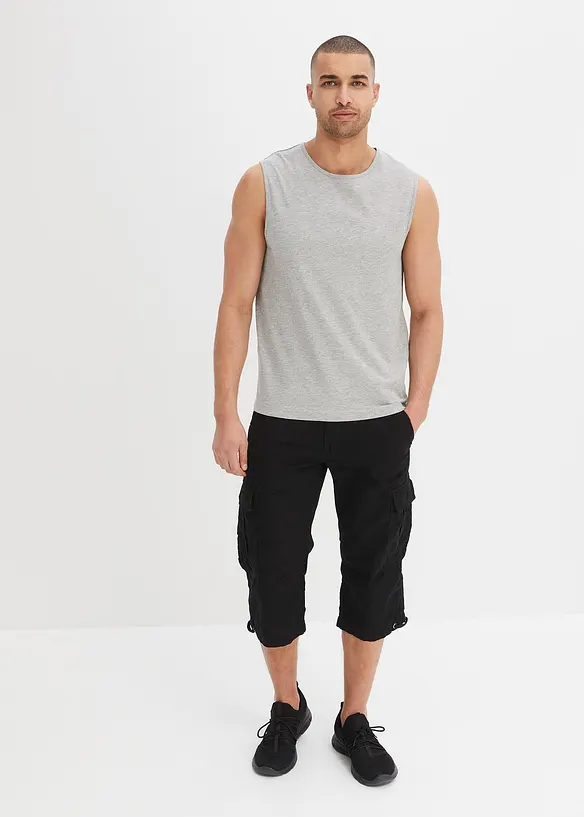 Bermuda long cargo Regular 100% coton, bonprix