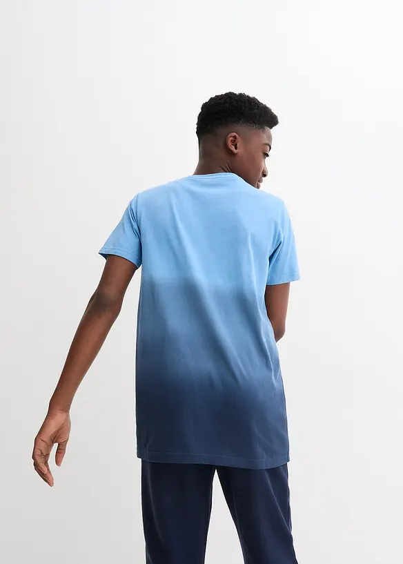 T-shirt 100% coton avec dégradé de couleur, bonprix