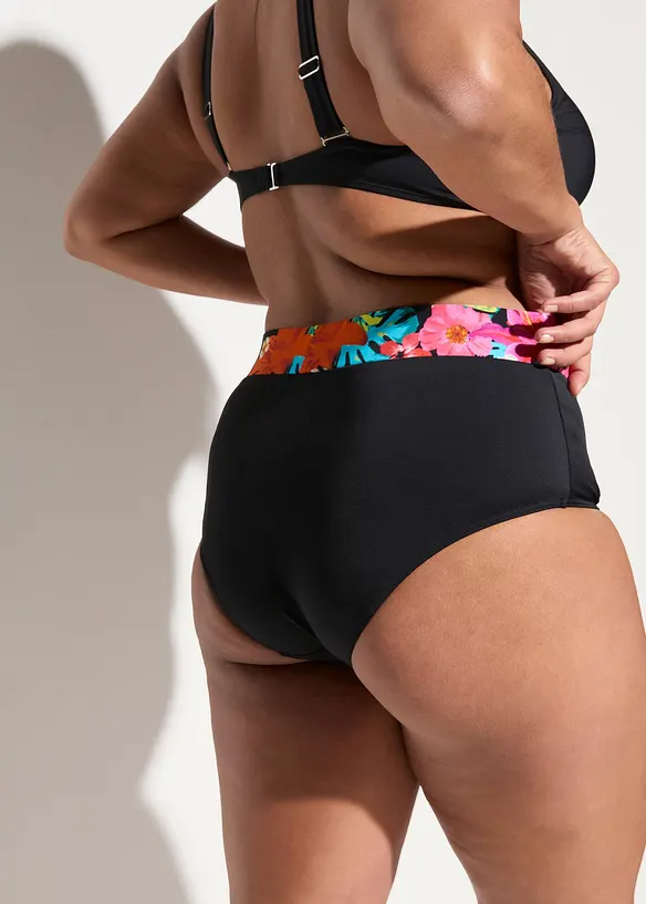 Bas de bikini taille haute, échancrure normale, bonprix