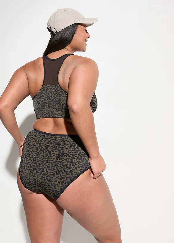 Bustier-Bikini (2-tlg.Set) mit transparentem Einsatz, bonprix