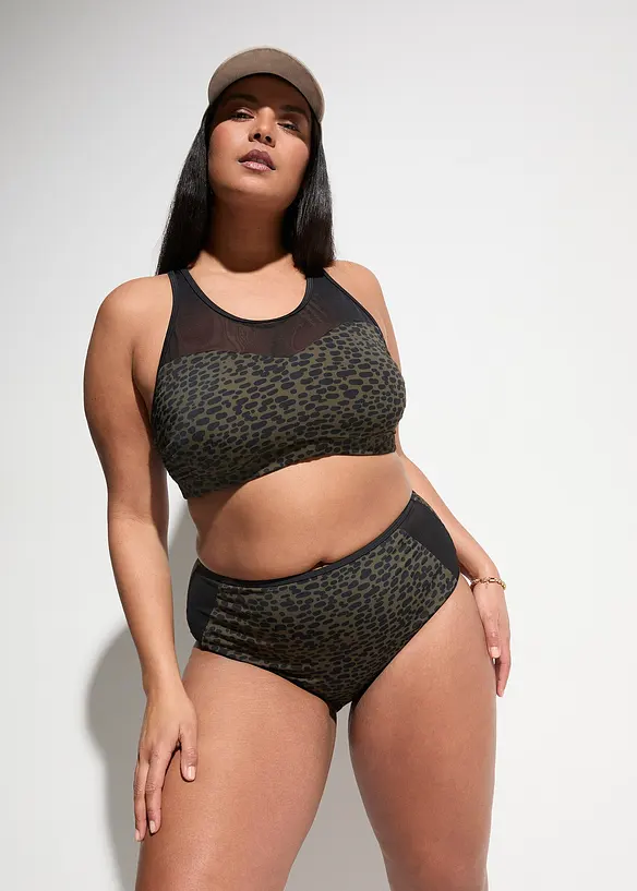 Bustier-Bikini (2-tlg.Set) mit transparentem Einsatz, bonprix