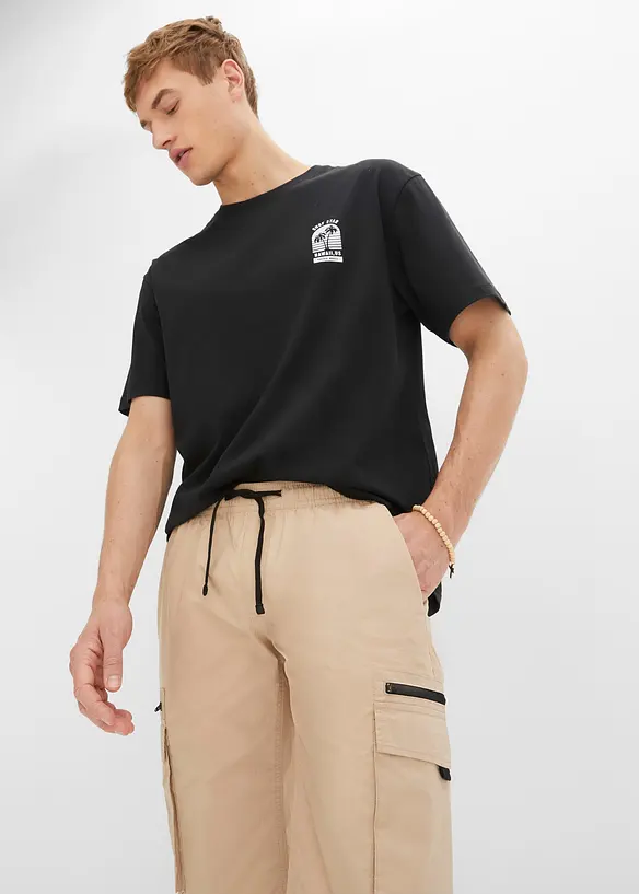 Bermuda taille extensible à poches cargo, Regular Fit, bonprix