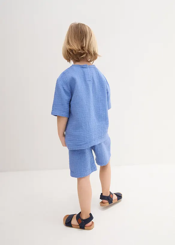 Chemise et short garçon (ens. 2 pces.) en gaze de coton, bpc bonprix collection