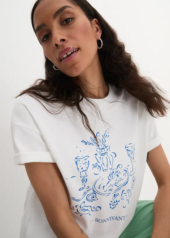 Oversized T-Shirt aus Bio-Baumwolle, bonprix