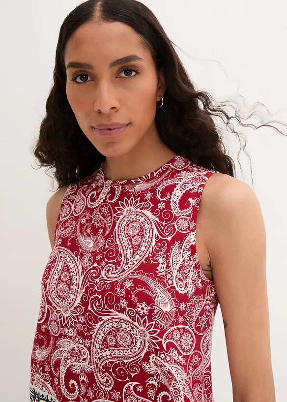 Top mit Muster aus Viskose, bonprix