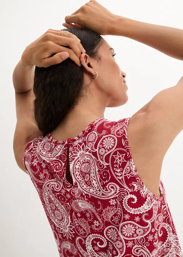 Top mit Muster aus Viskose, bonprix