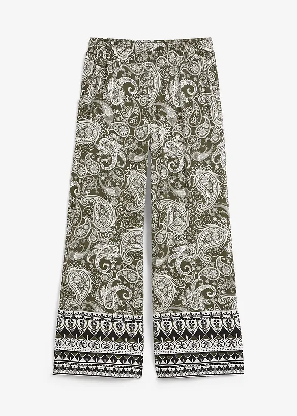 Palazzo-Hose aus softem Viskose-Mix, bonprix