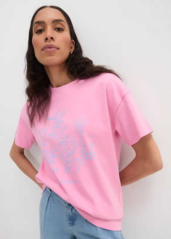 T-Shirt mit Druck aus Bio-Baumwolle, bonprix