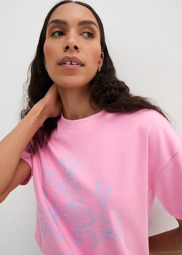 T-Shirt mit Druck aus Bio-Baumwolle, bonprix