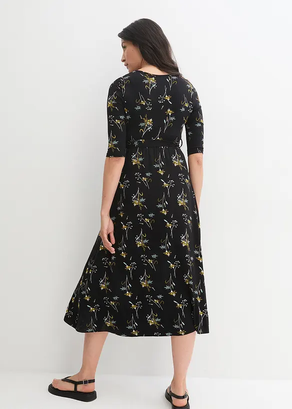 Robe midi de grossesse avec fonction allaitement, bonprix