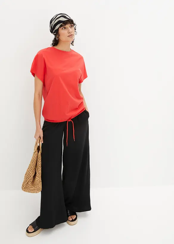 T-shirt avec détail noué à la base, bonprix
