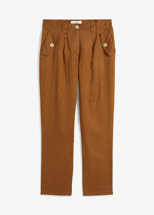 Pantalon 100 % lin, bonprix