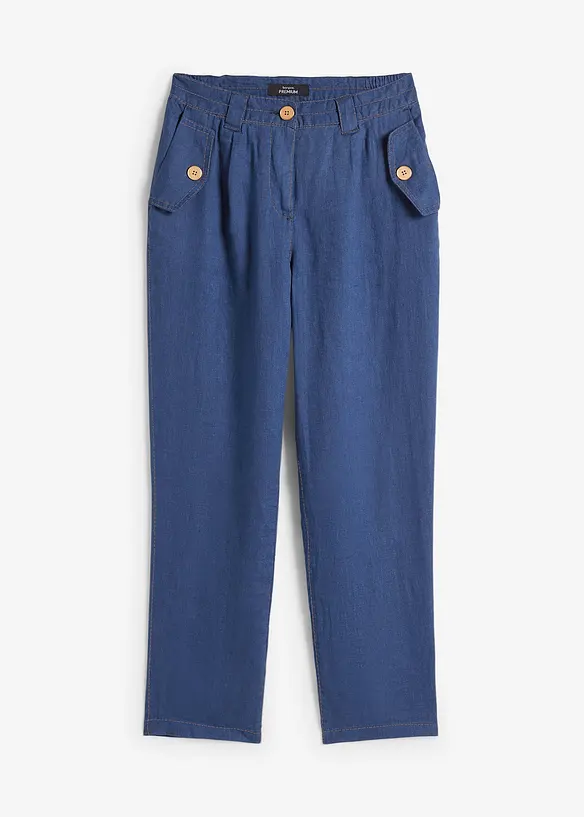 Pantalon 100 % lin, bonprix