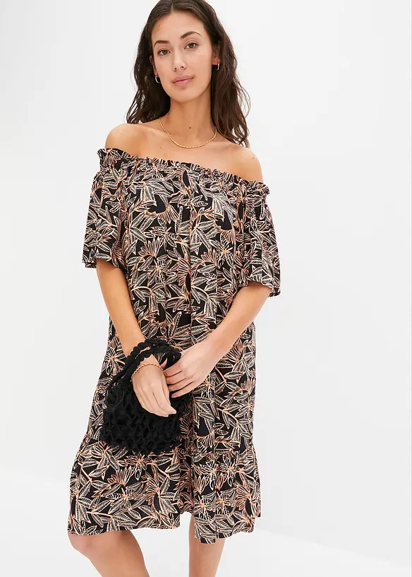 Robe col bardot, bonprix