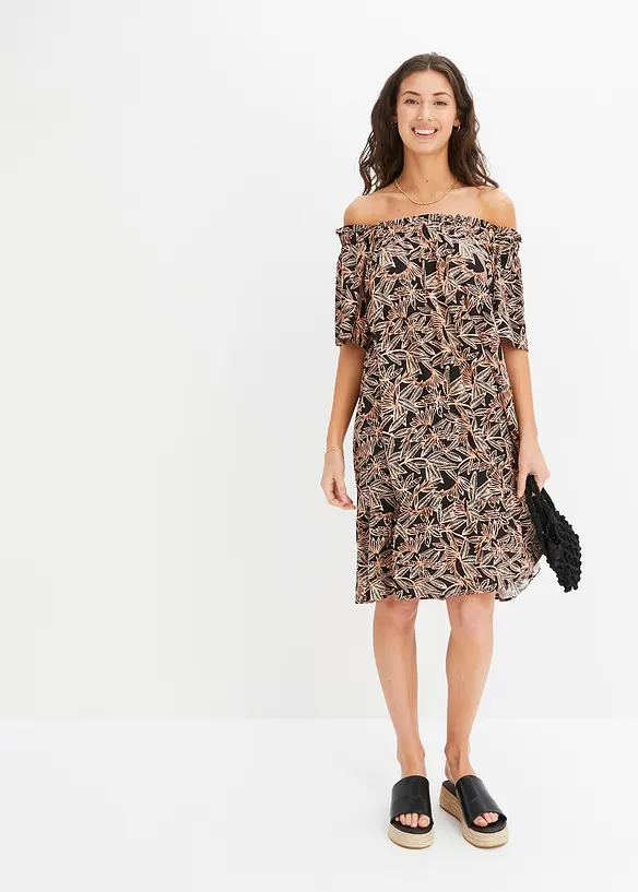 Robe col bardot, bonprix