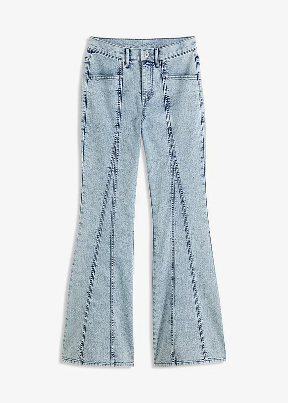 Jean évasé taille haute, bonprix