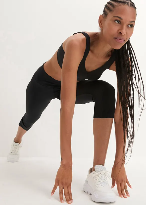Legging technique longueur 3/4 confectionné à partir de plastique marin, bonprix