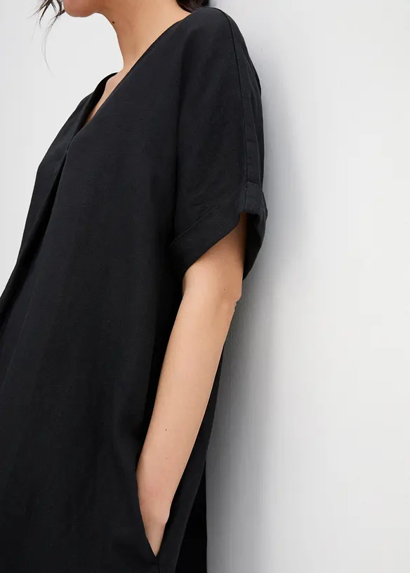 Robe caftan 100 % lin, bonprix