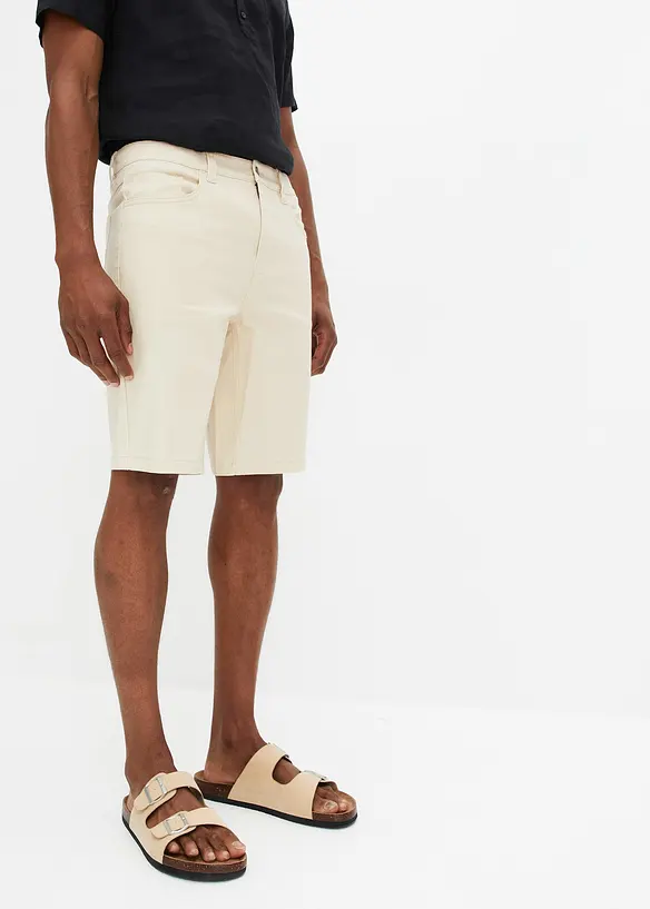 Bermuda en jean extensible, Classic Fit, bonprix