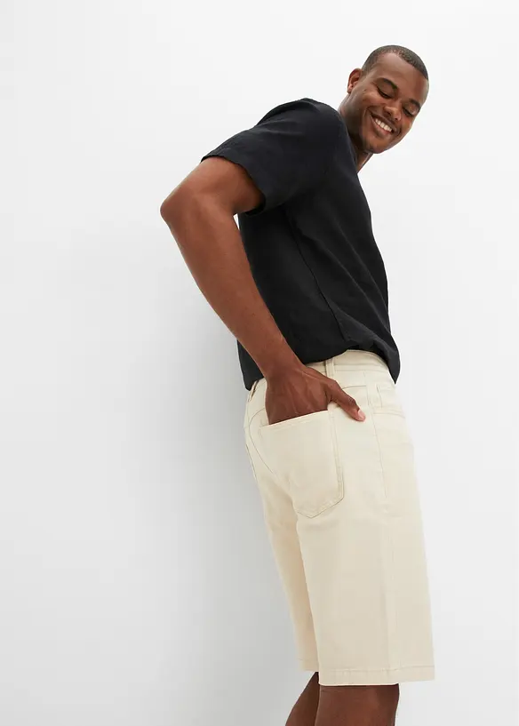Bermuda en jean extensible, Classic Fit, bonprix