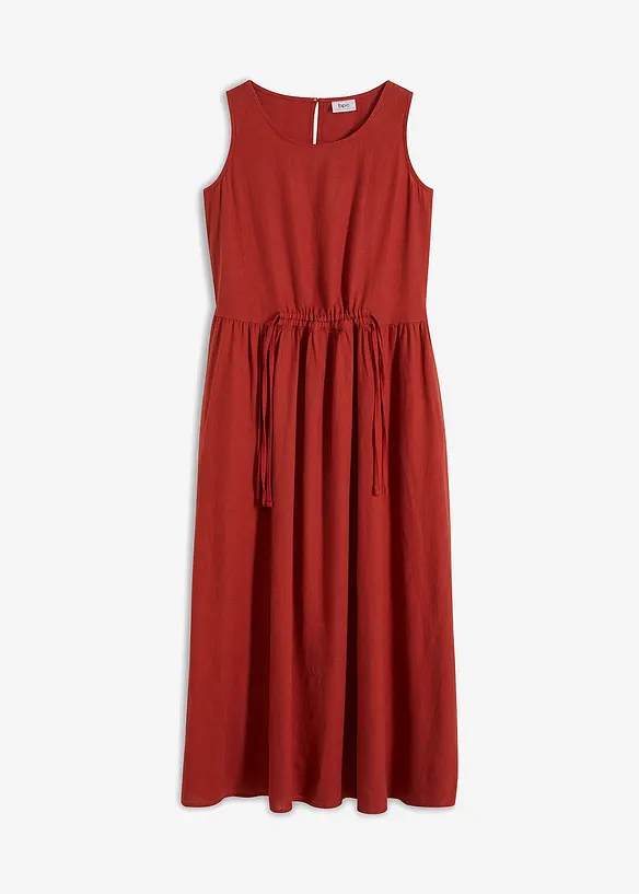 Maxikleid aus leichtem Leinen-Viskose-Mix, bonprix