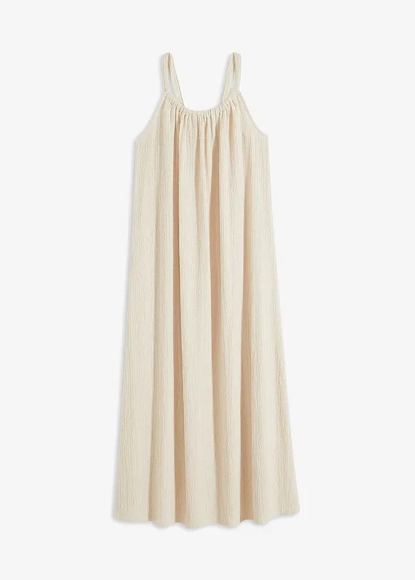 Trägerkleid aus leichtem Crêpe, bonprix