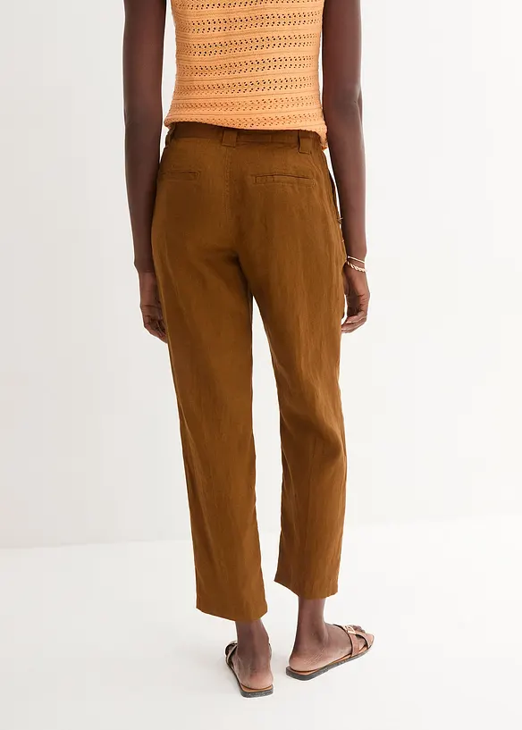 Pantalon 100 % lin, bonprix