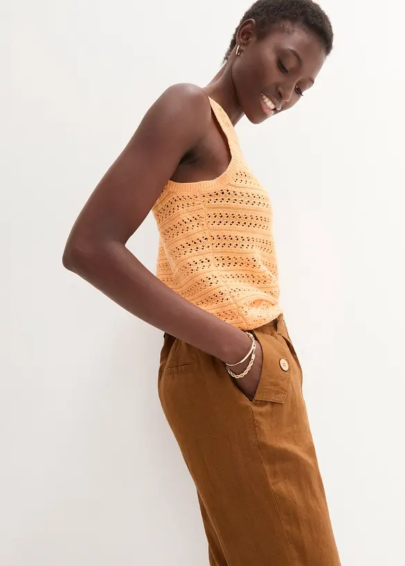 Pantalon 100 % lin, bonprix