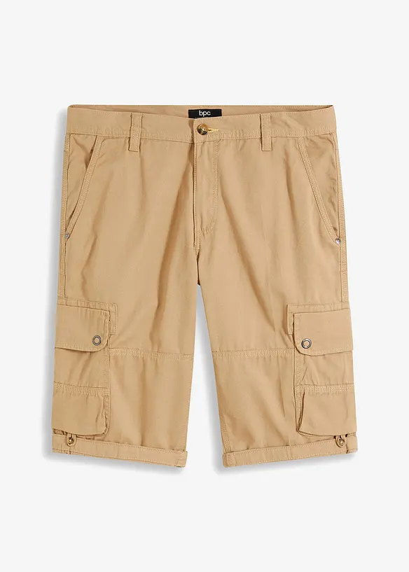 Bermuda cargo 100% coton, Regular, bonprix