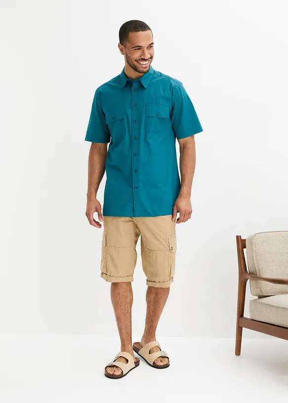 Bermuda cargo 100% coton, Regular, bonprix