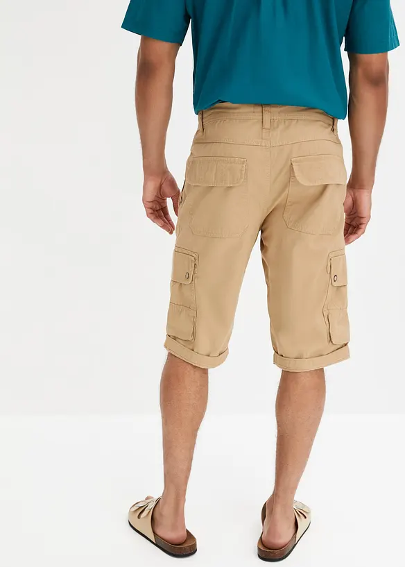 Bermuda cargo 100% coton, Regular, bonprix