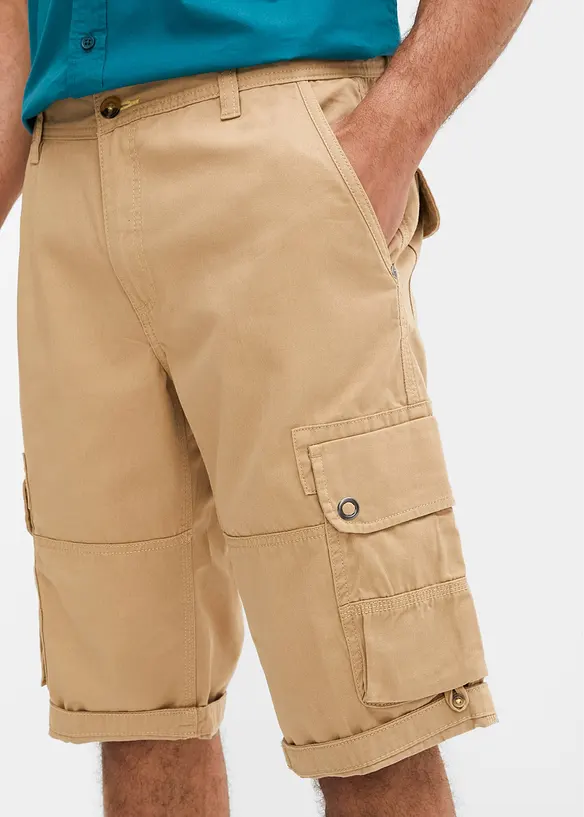 Bermuda cargo 100% coton, Regular, bonprix