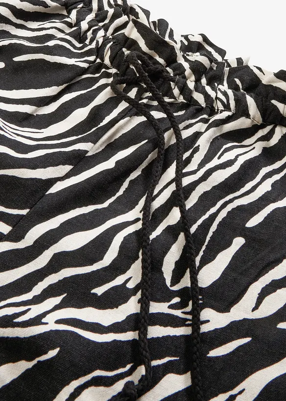 Paperbag Shorts mit Schnürung, bonprix