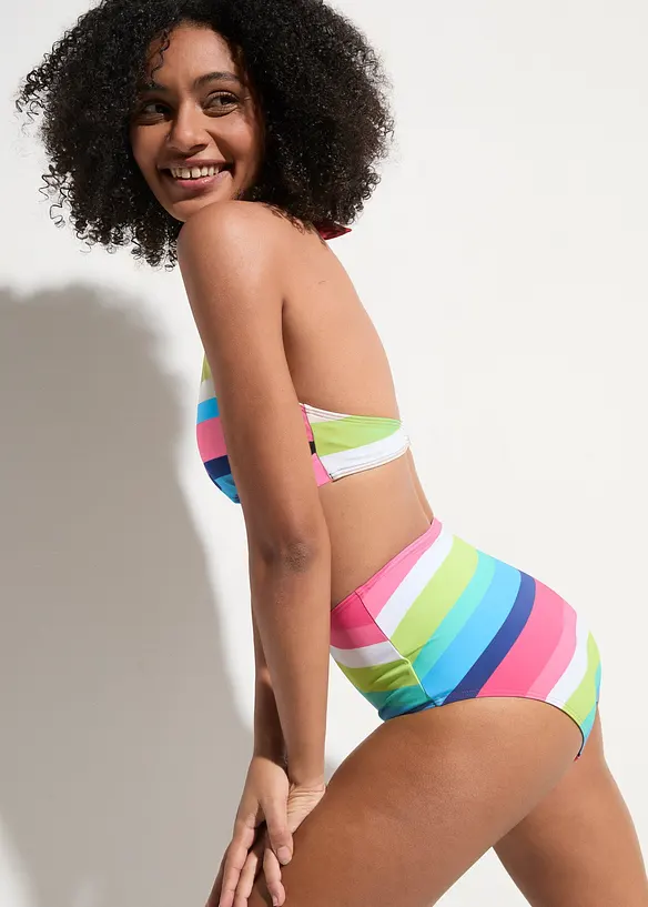 Bas de bikini taille haute en polyamide, bpc bonprix collection