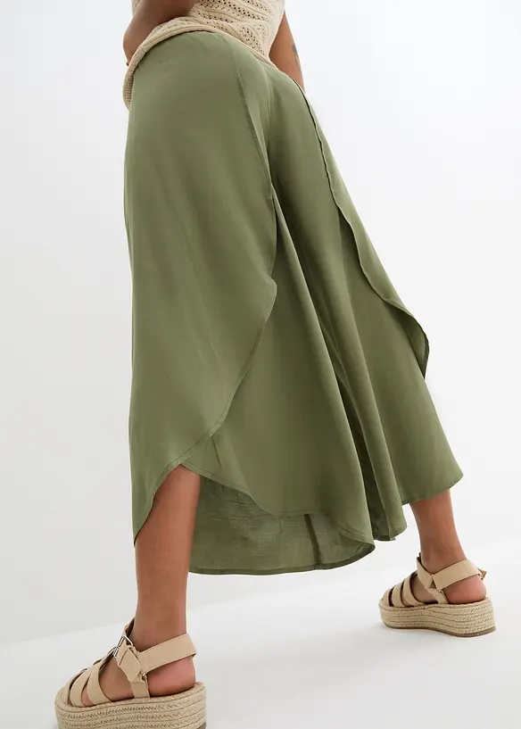 Jupe-culotte longueur mollet en viscose, bonprix