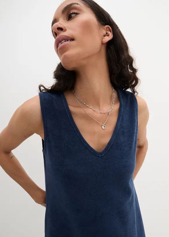 Frottee-Kleid in A-Linie, bonprix