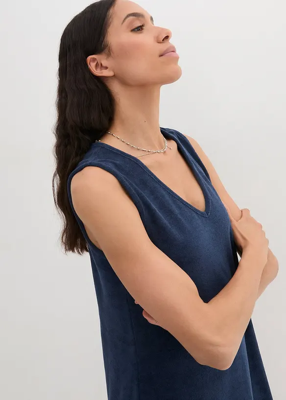 Frottee-Kleid in A-Linie, bonprix