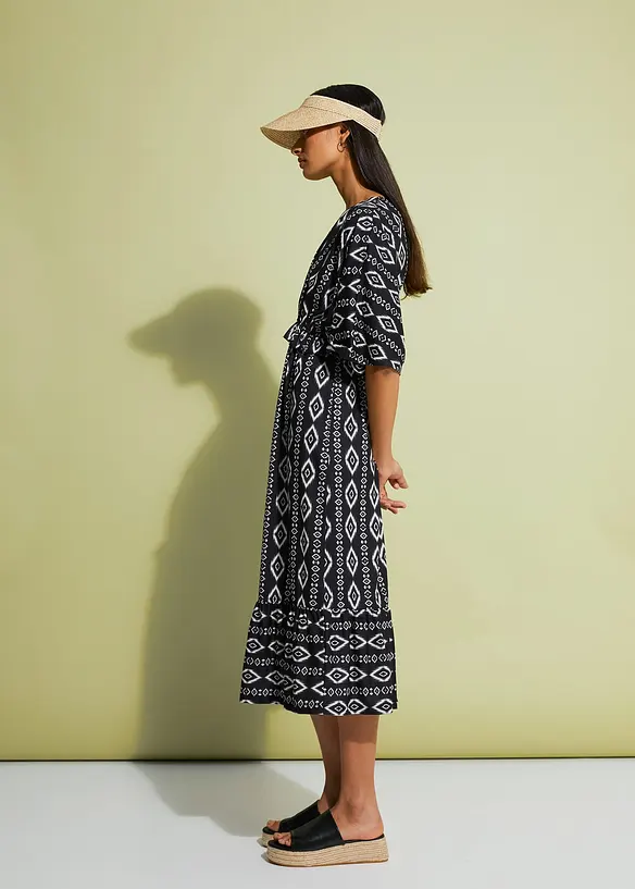Robe midi en jersey imprimé, bonprix