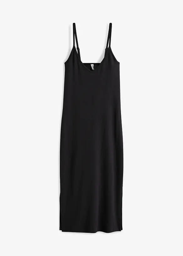 Geripptes Bodycon-Kleid aus elastischem Baumwoll-Mix, bonprix
