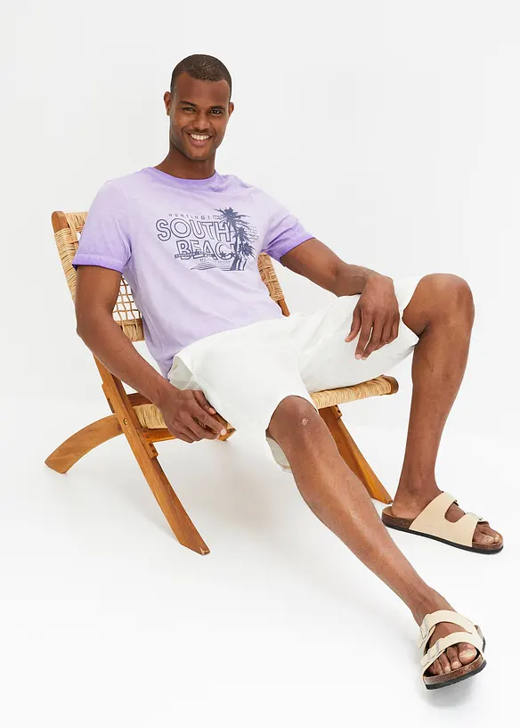 T-shirt aspect délavé 100% coton, bonprix